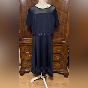 Memoir Sz 20 Navy short Sleeve Dress NWT😊😊